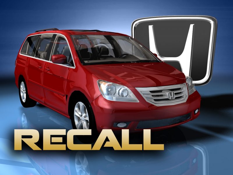 Honda recalls 900,000 Odyssey minivans; 2nd row seat may tip WWAYTV3