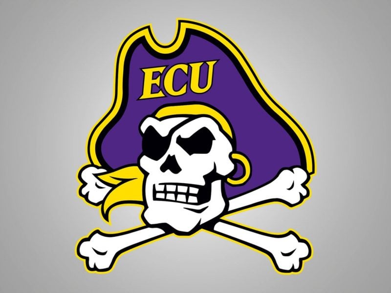 East Carolina Pirates ECU Skull and Cross Bones logo