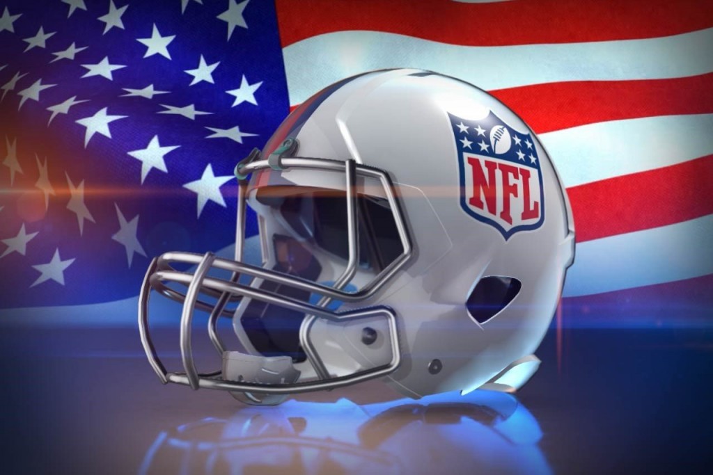 NFL Helmet American Flag