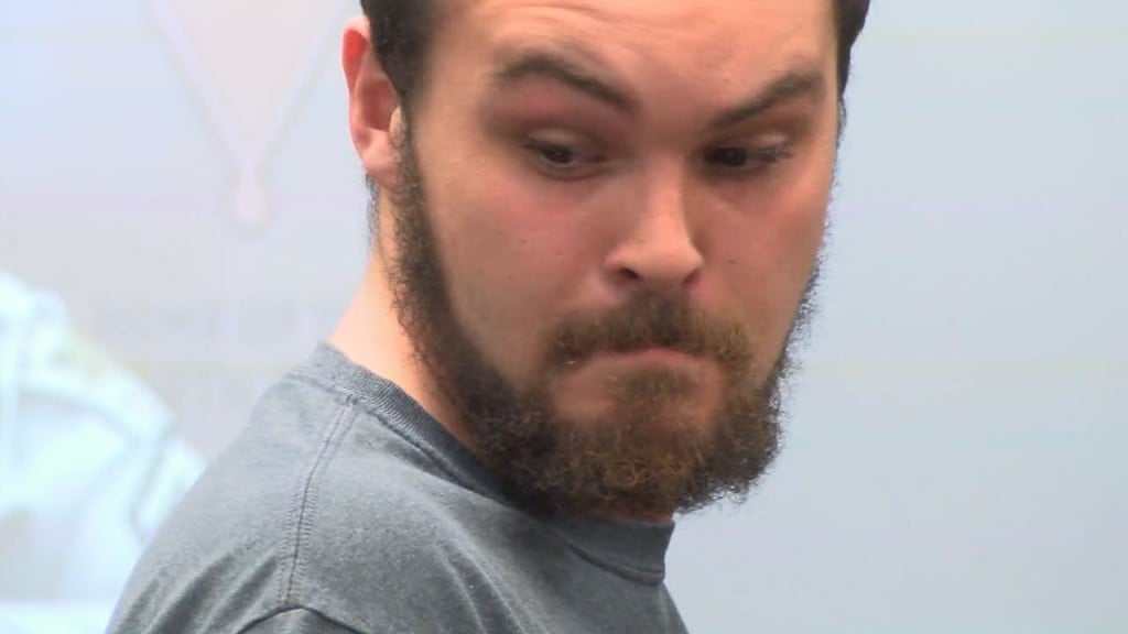 Christopher Simpson makes his first court appearance in New Hanover County on an animal cruelty charge on Jan. 23