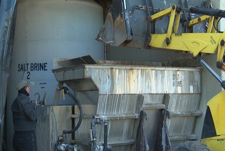 NCDOT  has been preparing brine to coat the streets in multiple areas on January 2