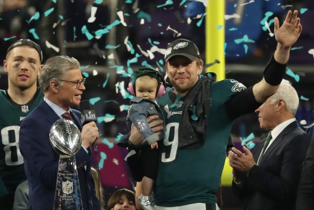 Nick Foles is named MVP after the Philadelphia Eagles win Super Bowl LII on Feb. 4