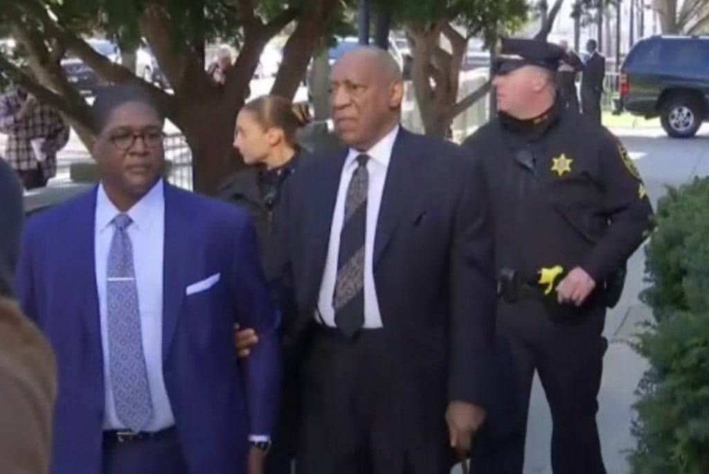 Bill Cosby arrives at the Montgomery County Courthouse in Norristown