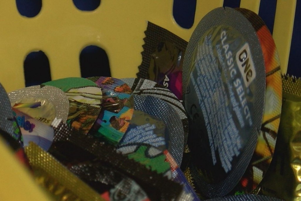 Many of the booths at "Sex Matters" offered free condoms to students.