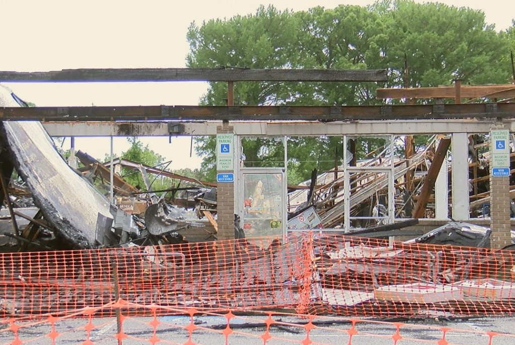 The property owner says they will level the stores there and build them from the ground up.