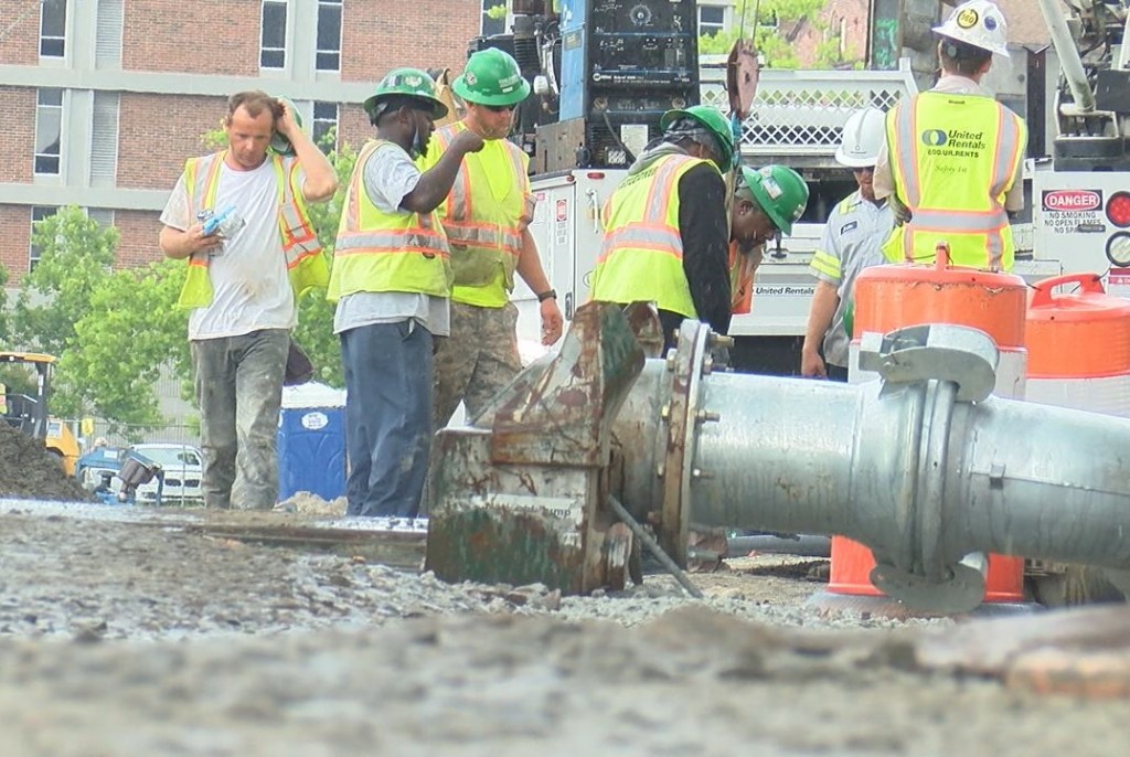 Construction started back in April and business owners near the construction say it's affected profits.