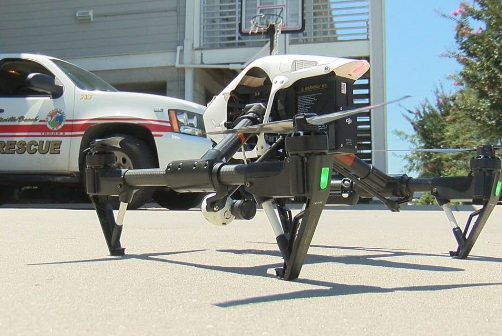 Wrightsville Beach Fire Department says the drones can travel three miles away from where it was launched.