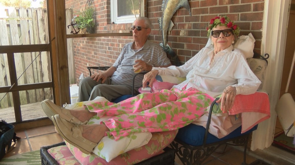 Betty Ann Gable celebrated her 100th birthday with a luau-themed party Saturday afternoon.
