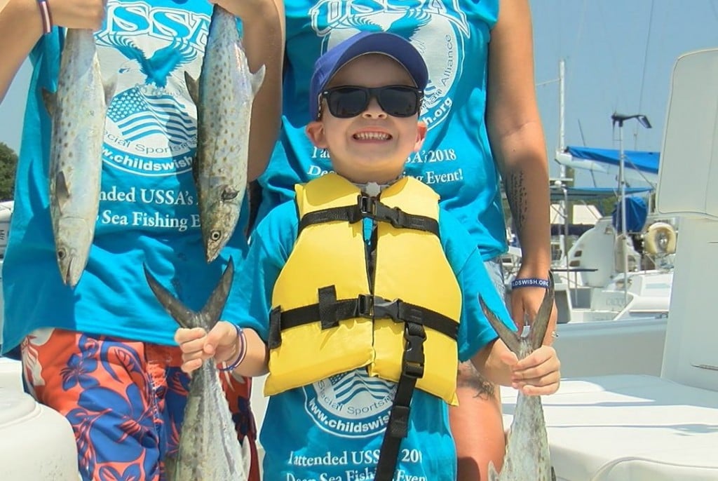 Kids got to enjoy some fun in the sun and catch some fish.