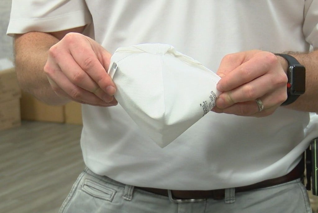 Health experts recommend people wear masks when they clean their homes.