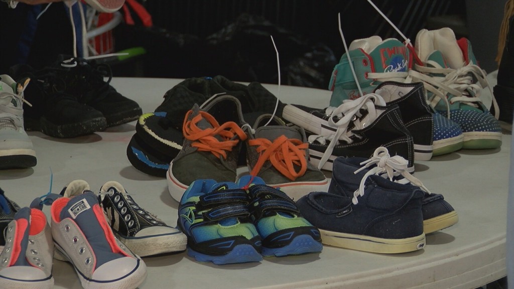 People from around the Wilmington community collected shoes of all sizes. (Photo: Kylie Jones/WWAY)