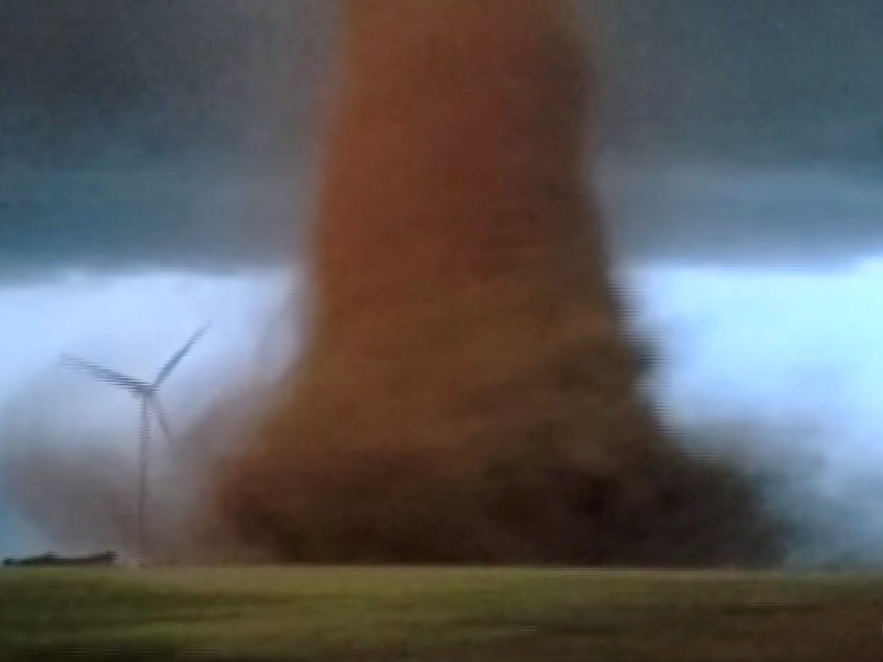 Tornado barrels through Oklahoma, damaging homes and shutting down roads.