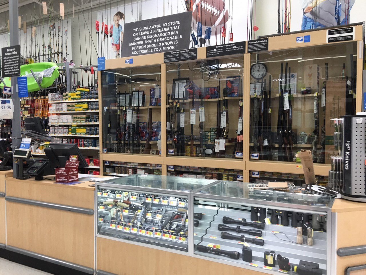 Walmart returns guns and ammunition to US store displays - WSVN 7News, Miami News, Weather, Sports