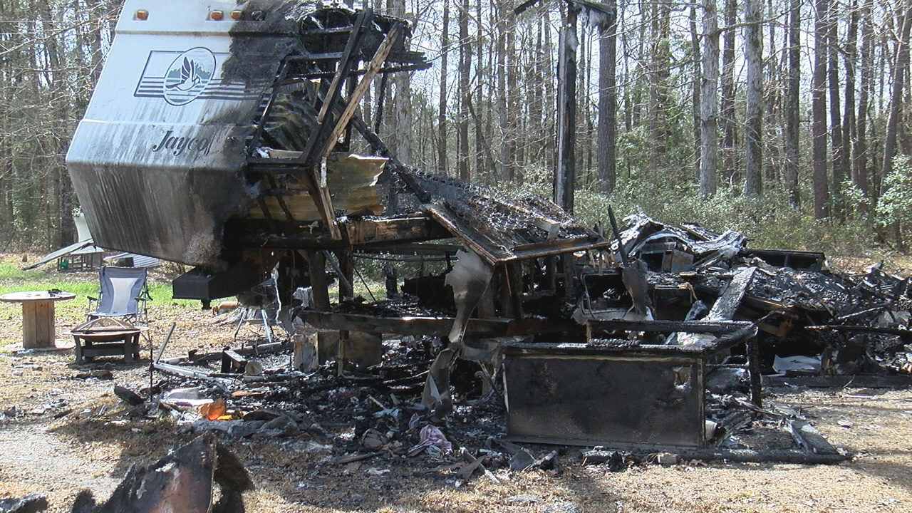 Farm house goes up in flames after a pit fire might've caused it - WWAYTV3