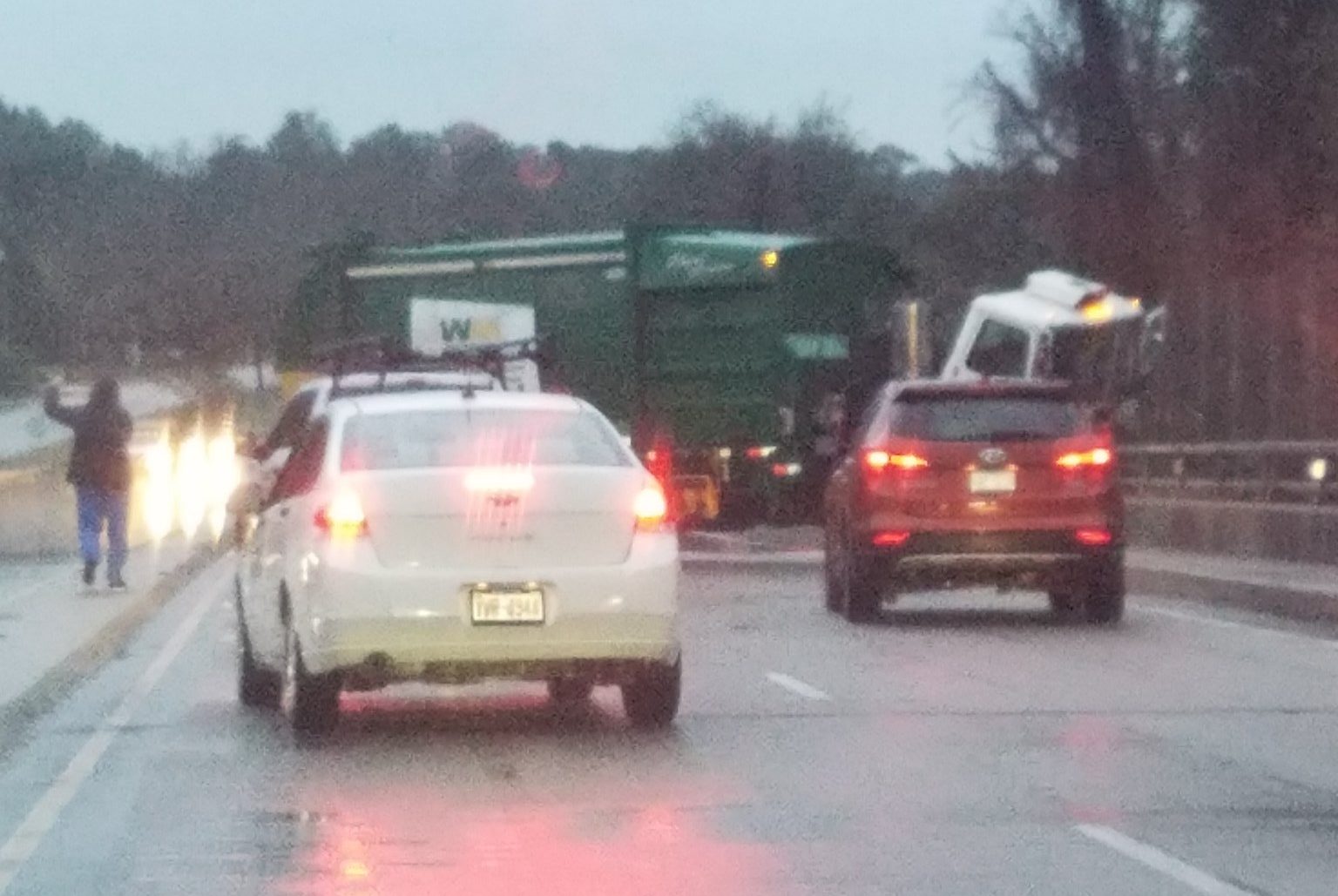 Crash involving garbage truck on Snow's Cut Bridge causes delays WWAYTV3