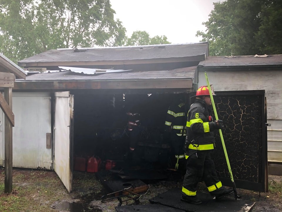 Lightning causes shed fire, destroys $25K worth of equipment - WWAYTV3