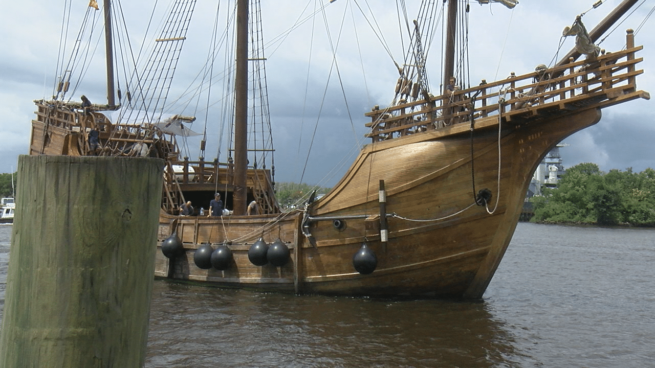 The Santa Maria sails the ocean blue once again, replica ship docks in ...