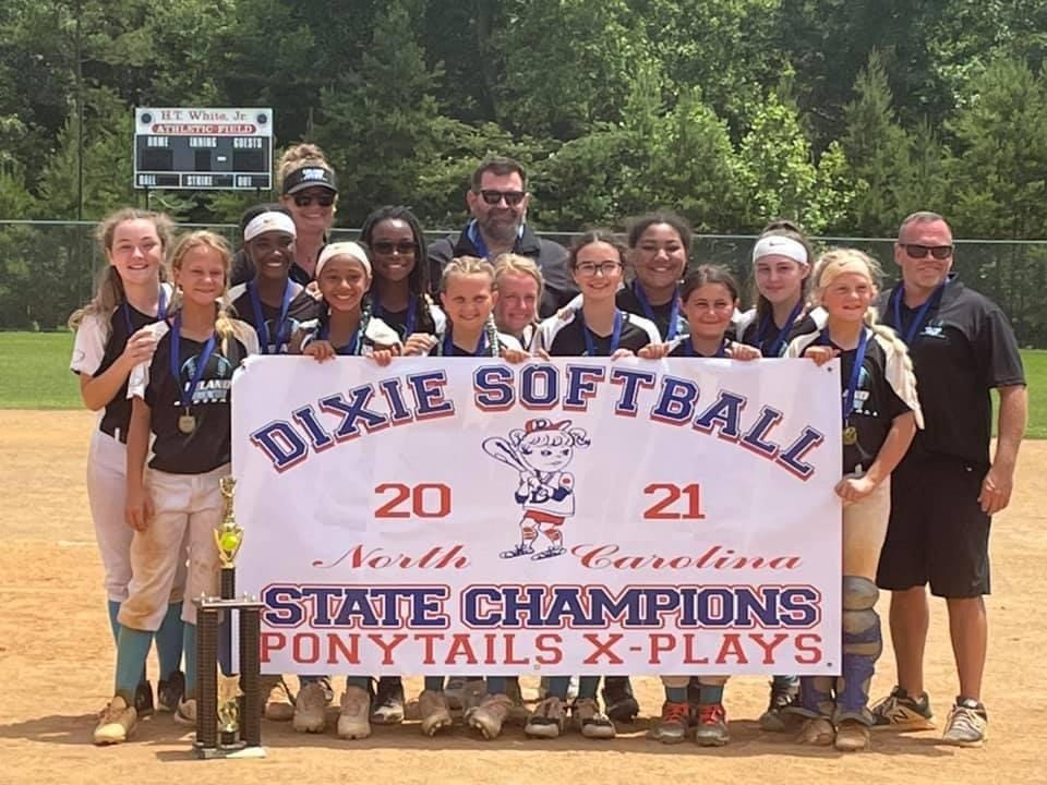 Leland Dixie Youth Ponytails state champs fundraising for World Series