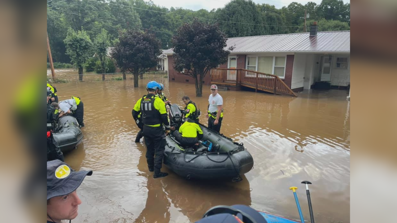Wilmington, New Hanover Co. firefighters rescue Western NC flood ...