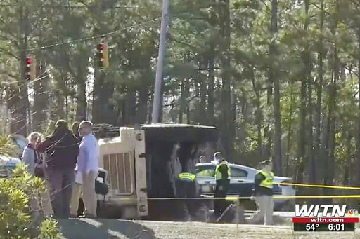 2 Marines Dead, 17 Hurt In Truck Rollover Near Camp Lejeune