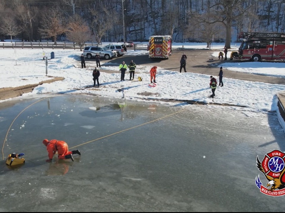CAUGHT ON CAMERA: Two teens rescued after falling through ice - WWAYTV3