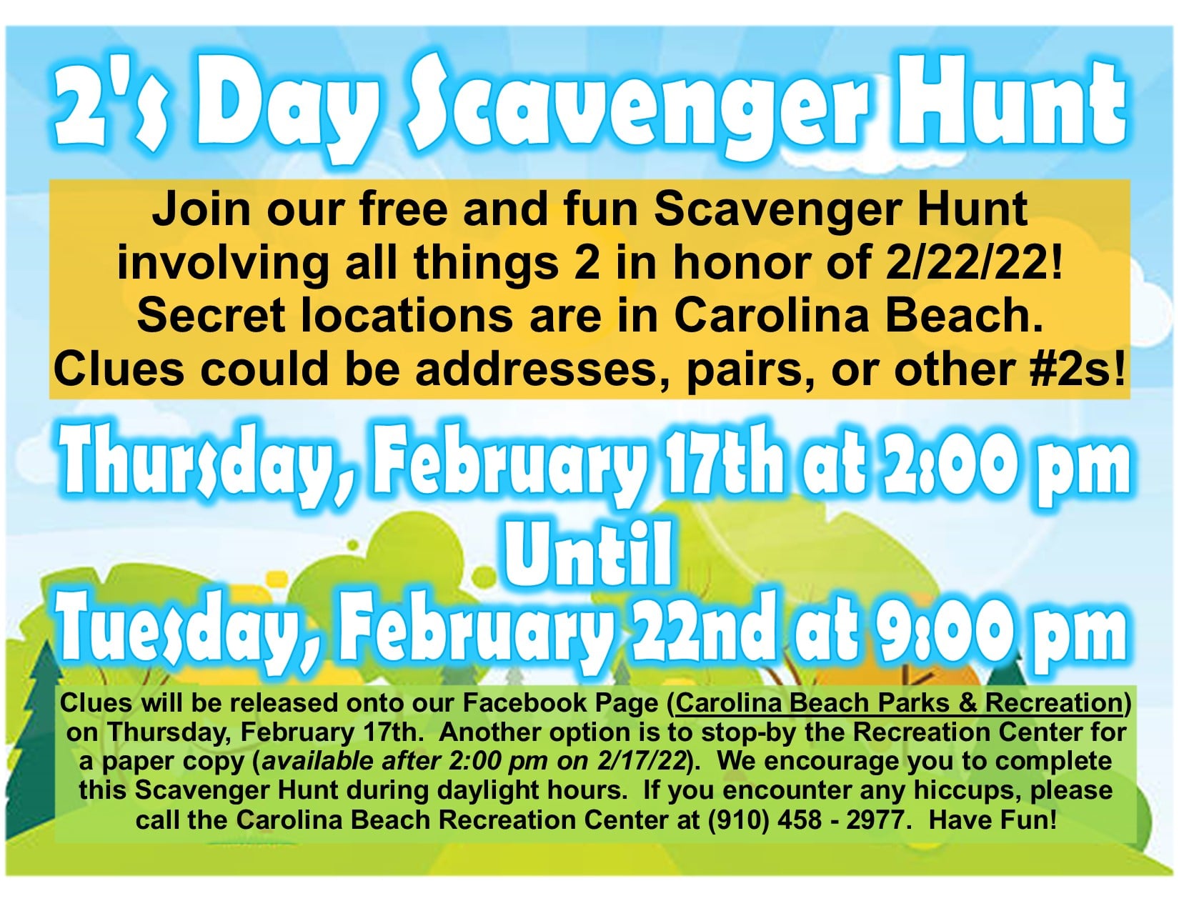 You can win Bills tickets if you can find items in local scavenger hunt