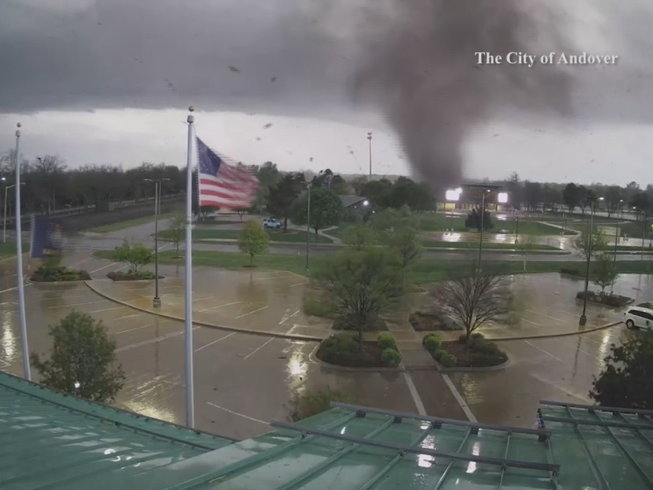 New video shows destructive tornado forming, moving through Andover