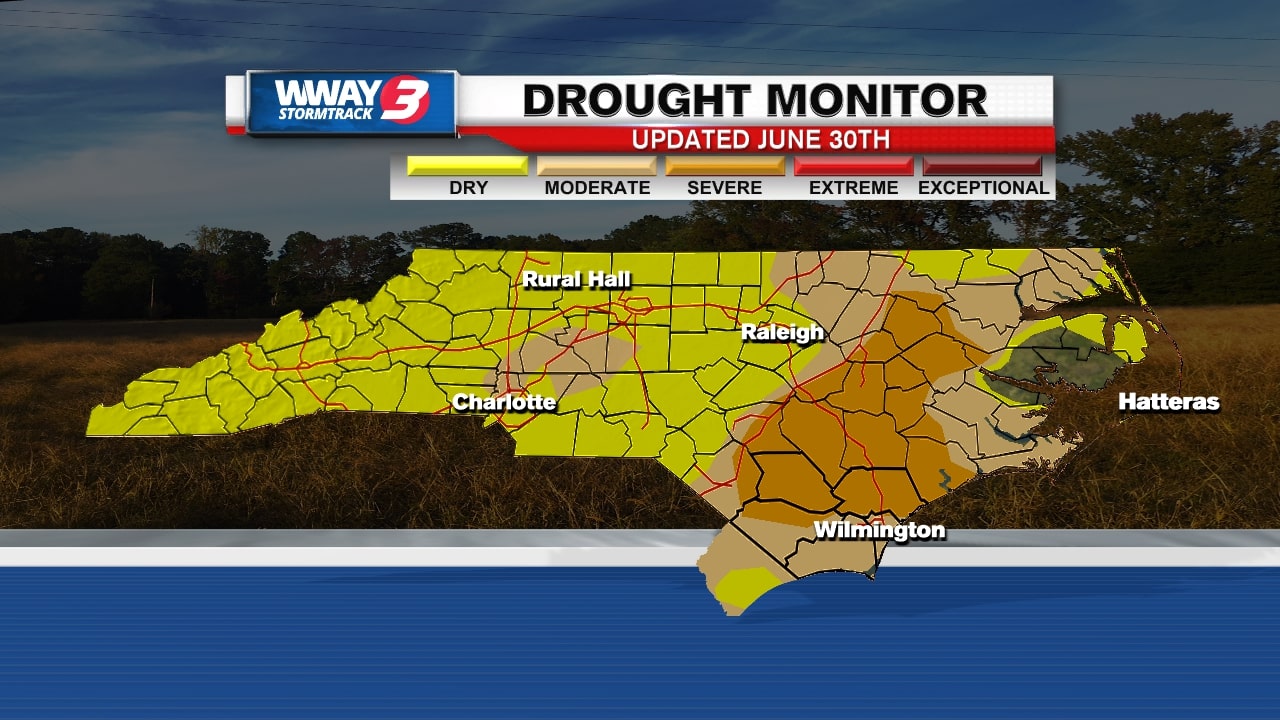 Latest monitor shows worsening drought conditions; 97 percent of NC at ...