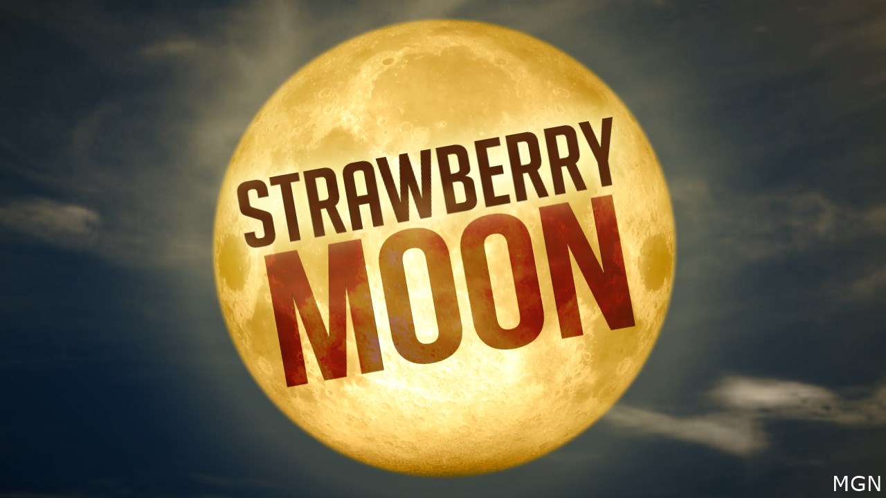 June's strawberry moon will light up the sky tonight, Wednesday morning ...
