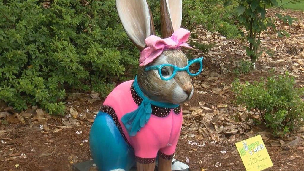 10th Annual Airlie Gardens Art Exhibit Displays Uniquely Designed Fiberglass Rabbits