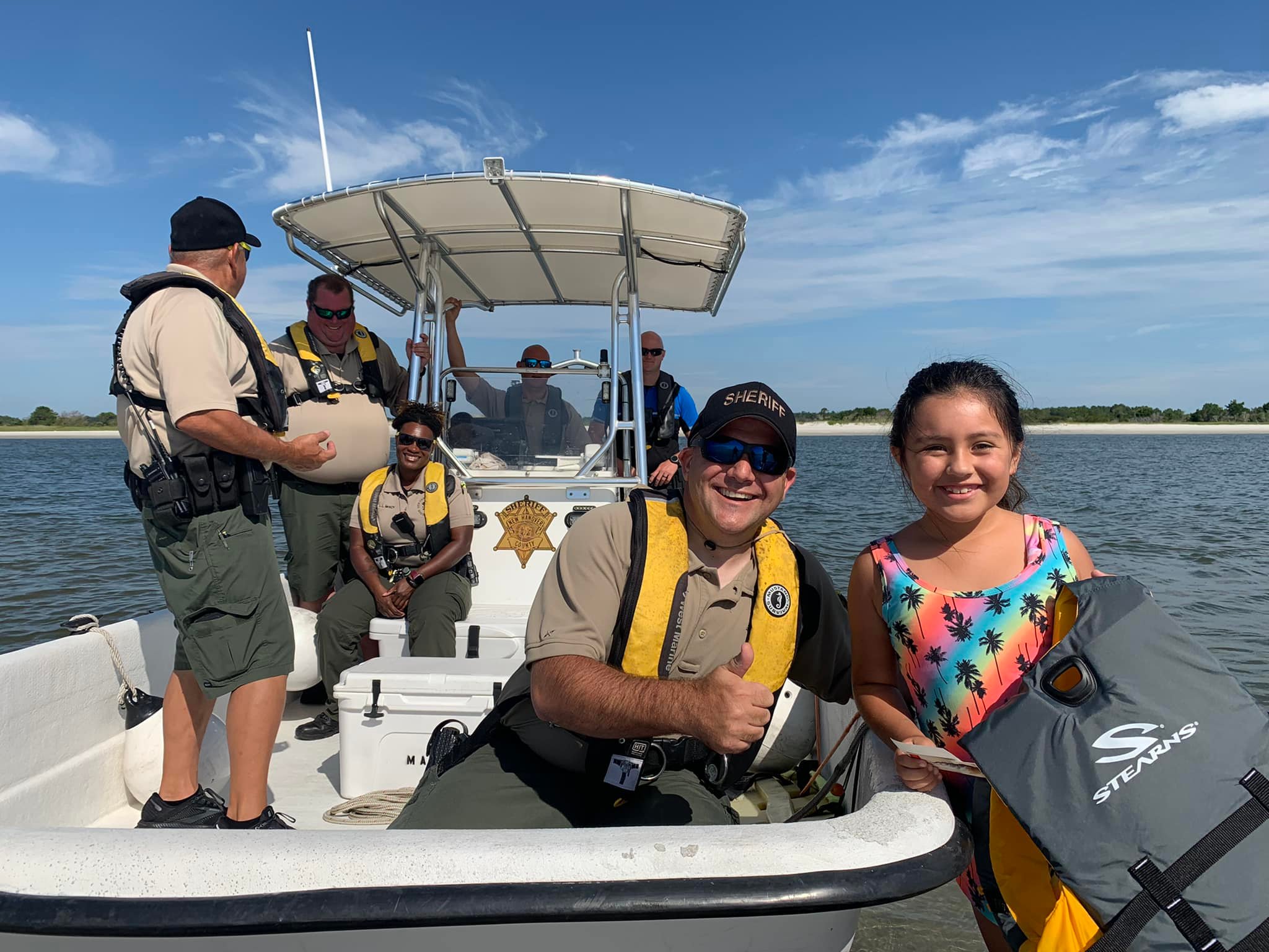 NHCSO spends morning patrolling waterways, rewarding kids with free ice ...