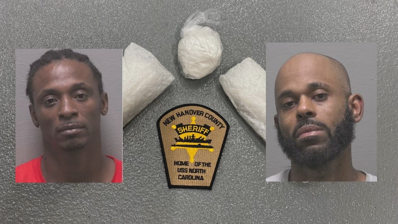 New Hanover County Sheriff's Office arrest two people on cocaine