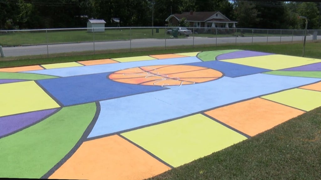 Community Initiative Has Murals Painted On Basketball Courts In Parks Across Columbus County