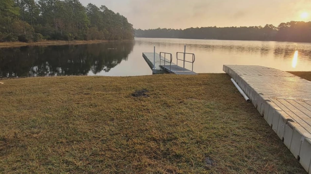 Boiling Spring Lakes Parks and Recreation relocate floating dock WWAYTV3