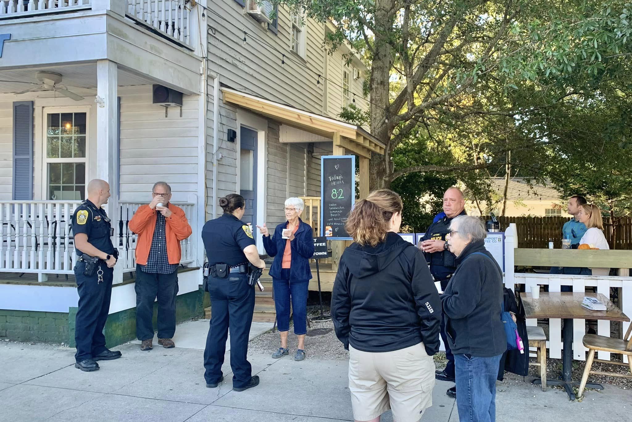 Oak Island, Southport Police Departments mark successful 'Coffee with a ...