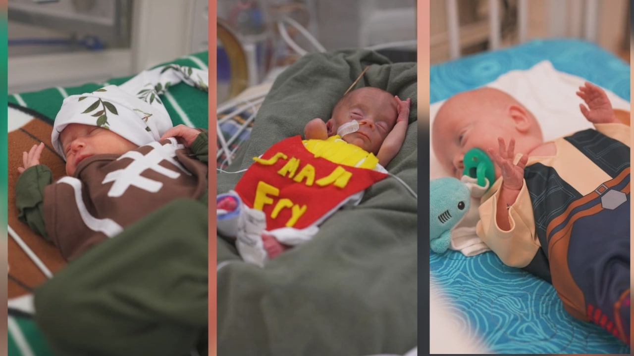 Novant Health NHRMC NICU babies dress up for Halloween WWAYTV3