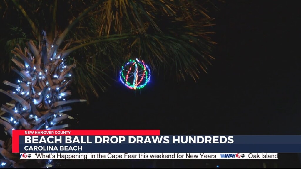 Beach Ball Drop Draws Hundreds To Carolina Beach