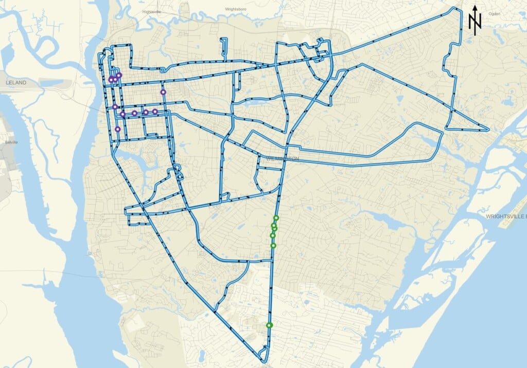 All New Stops Map