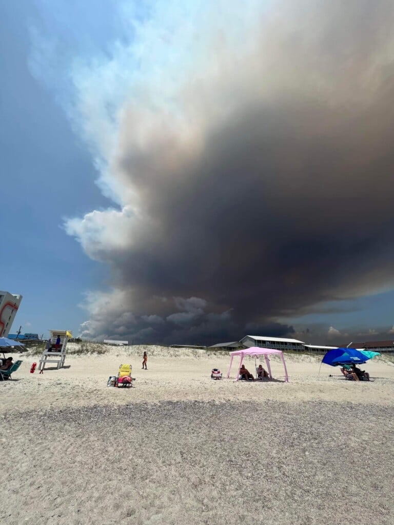 Smoke Plume Fills Sky