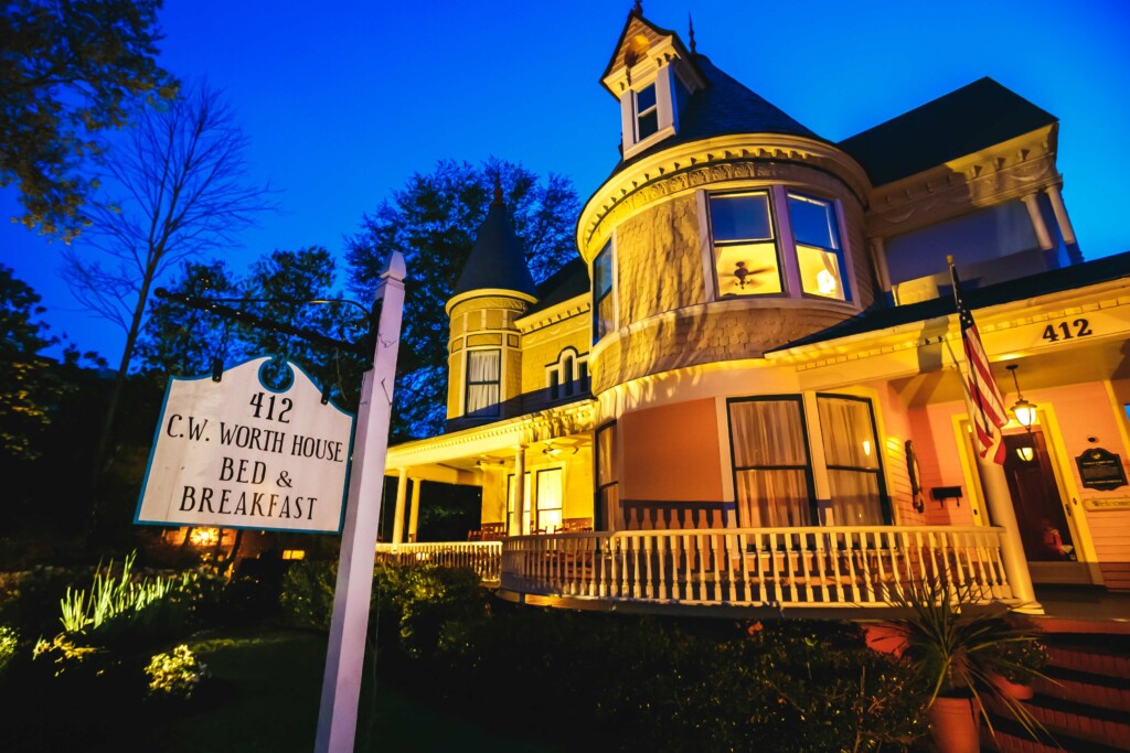 Cw Worth House Exterior At Night