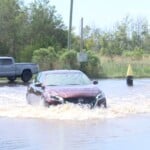 Battleship NC flooded