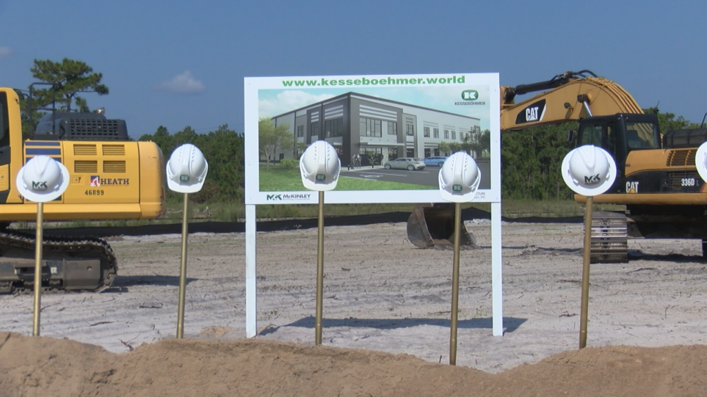 One business in New Hanover County is expanding and even breaking ground on a new headquarters.  The German-based manufacturer, 'Kesseböhmer', broke ground on a new facility off U.S. Hwy. 421 Tuesday morning, (Photo: Emily Andrews/WWAY News).