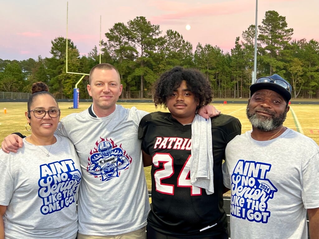 Kendal Hansley with family and his doctor