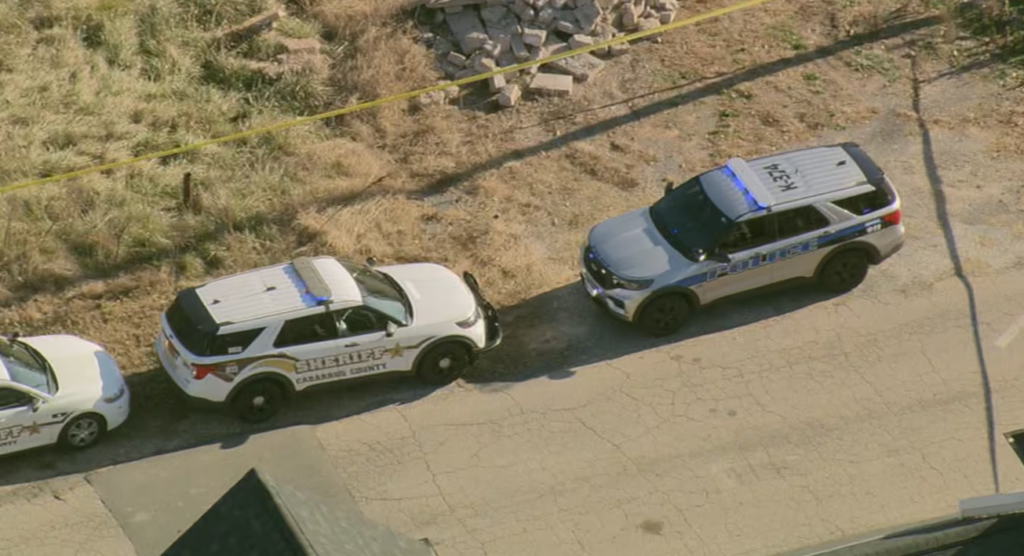 Police on the scene in Kannapolis.
