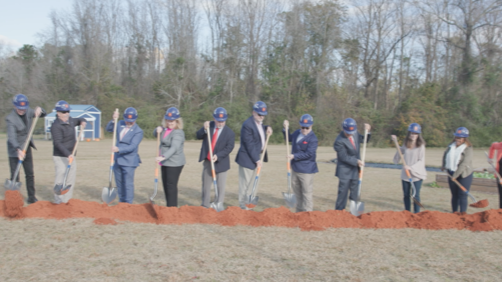 A groundbreaking ceremony held on Monday to mark the start of growth at an area community college, (Photo: Courtesy of Southeastern Community College).