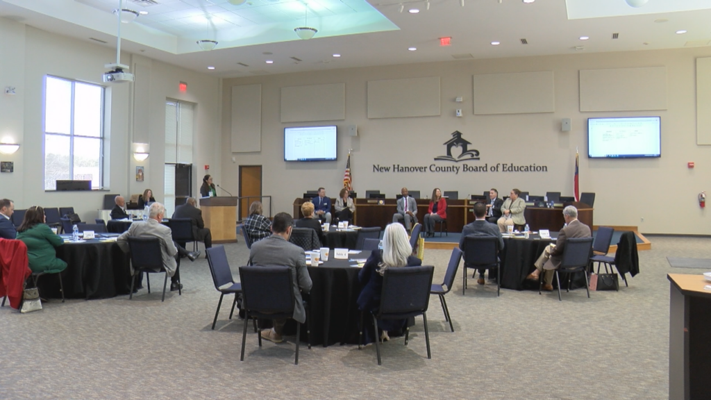 Elected officials from multiple counties gathered in Wilmington Wednesday for a legislative luncheon, (Photo: Emily Andrews/WWAY News.)