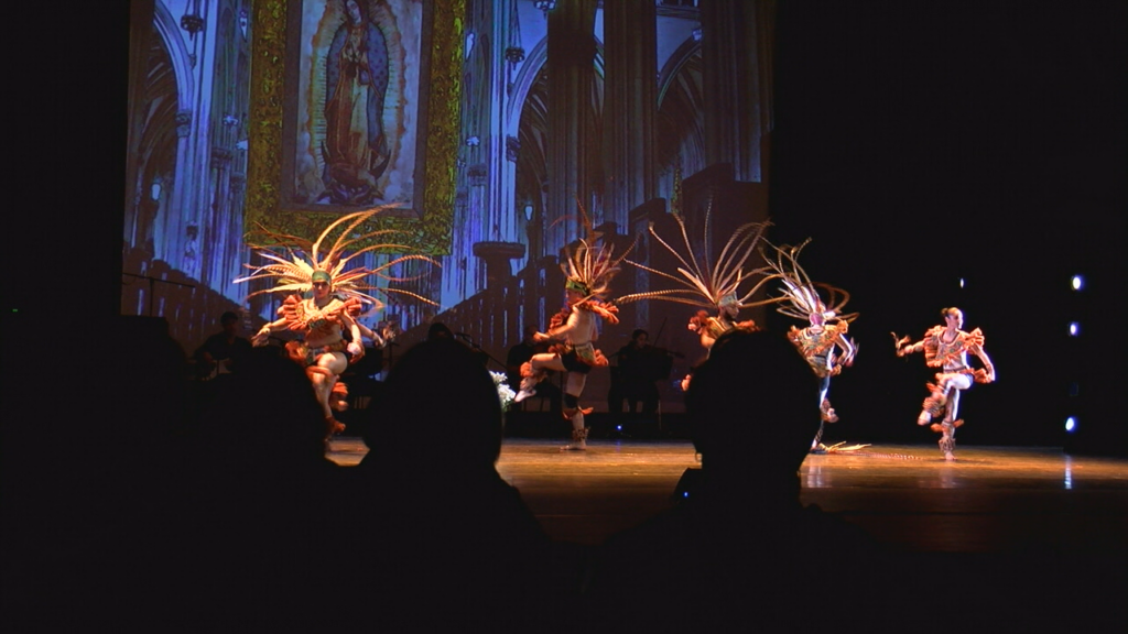 Students and spectators watch the 'Navidad' performance at the Wilson Center in Wilmington.