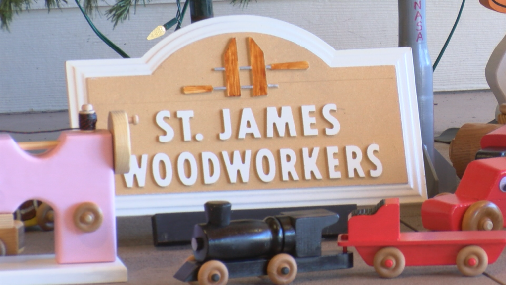 The St. James Woodworkers have been handmaking toys to donate to Toys for Tots, (Photo: Emily Andrews/WWAY News).