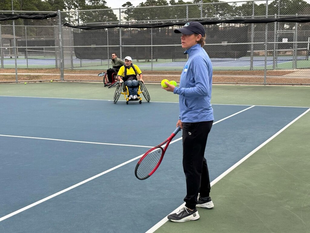 Candy Pegram Coaches Wheelchair Tennis Players