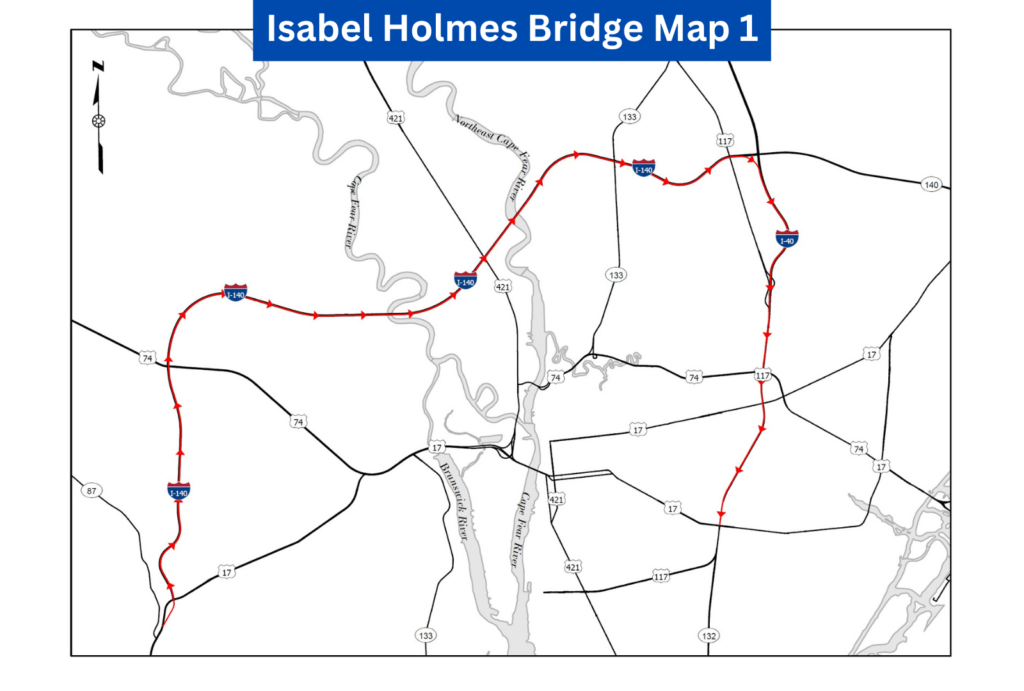 Isabel Holmes Bridge Map 1